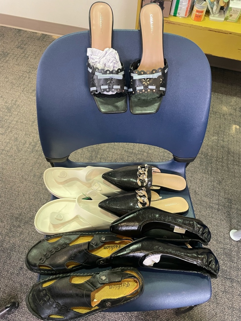 Mixed Women’s Shoe Lot - Black, White, Cream size 10 NEW